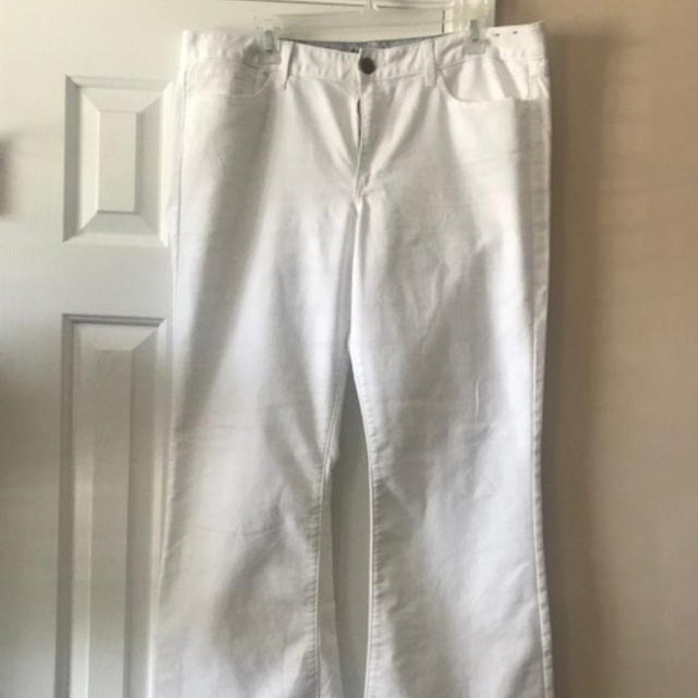 Banana Republic White Boot Cut Jeans